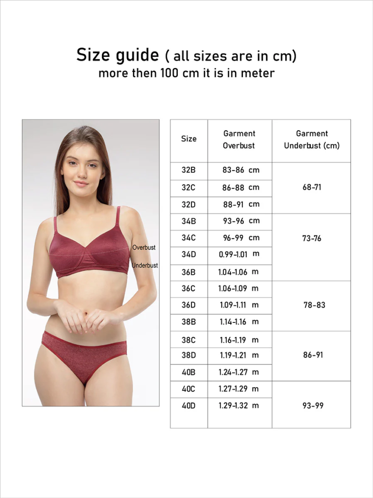 Bra Measurement Chart