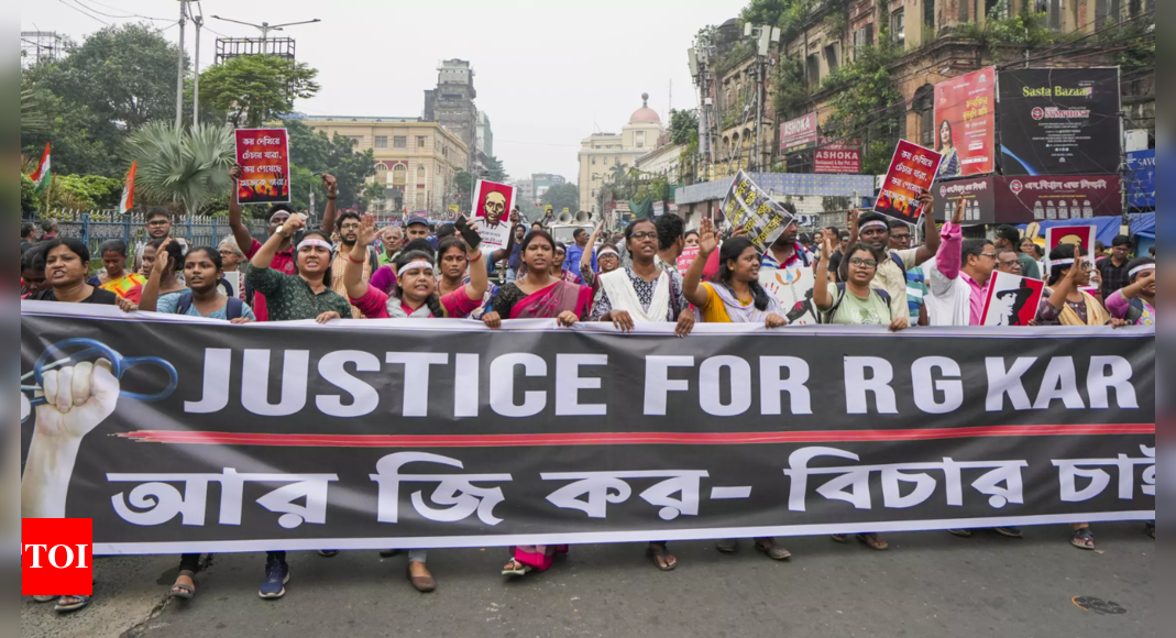 RG Kar case: Doctors take out protest march on Mahalaya in Kolkata | India News