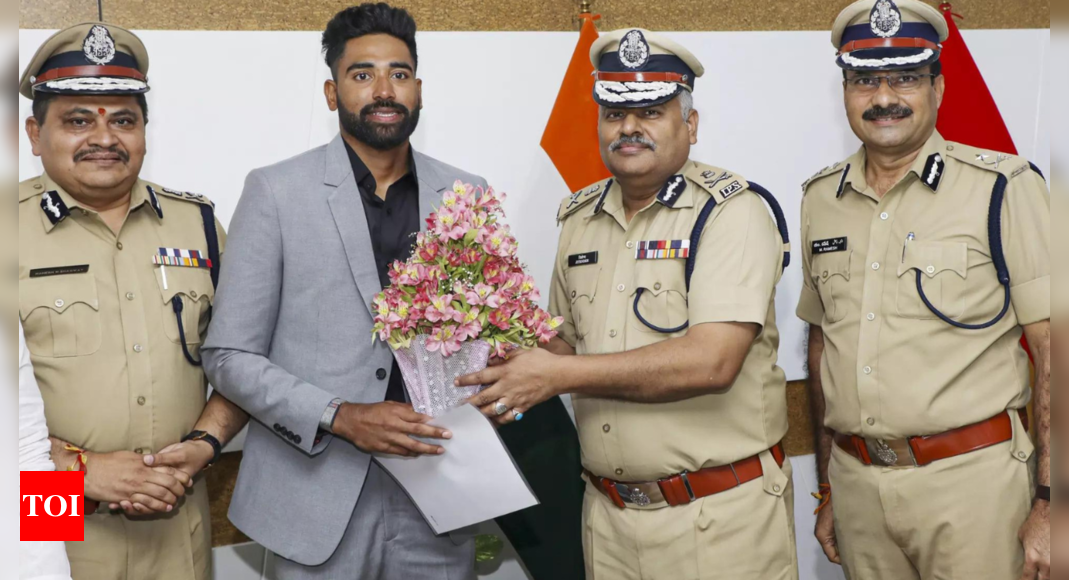 Fast-bowler Mohammed Siraj takes charge as DSP in Telangana