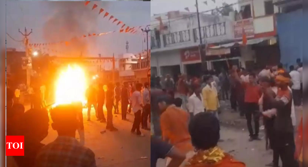 Firing during Durga immersion kills one, triggers vandalism in Bahraich