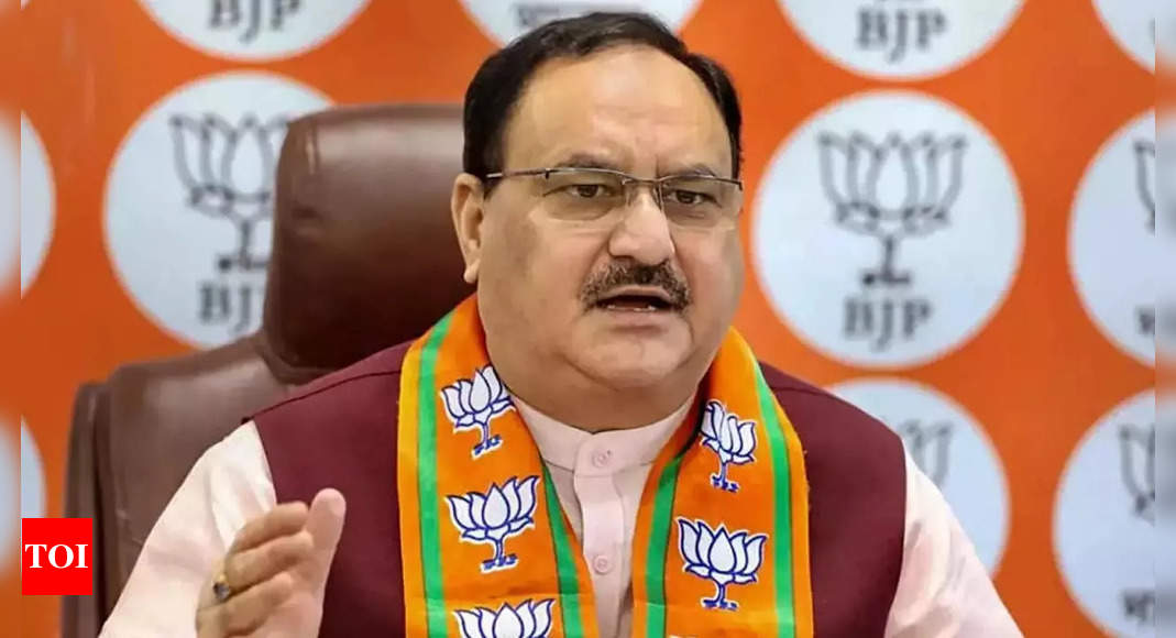 Maliikarjun Kharge’s ‘terrorist’ jibe at BJP sign of Congress desperation: JP Nadda | India News