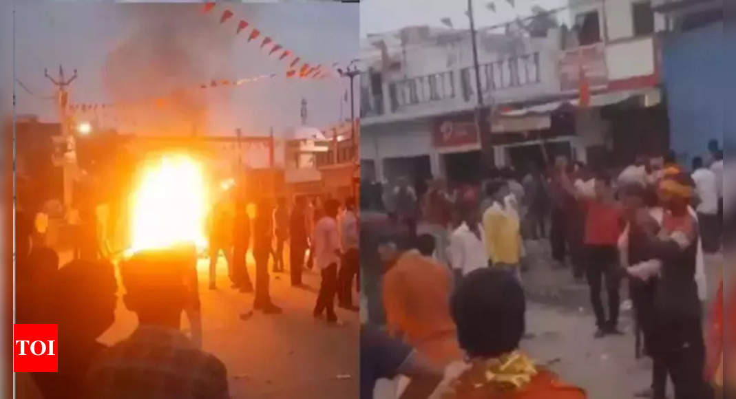 Violent clash over DJ music at Durga immersion turns deadly in UP’s Maharajganj | Lucknow News