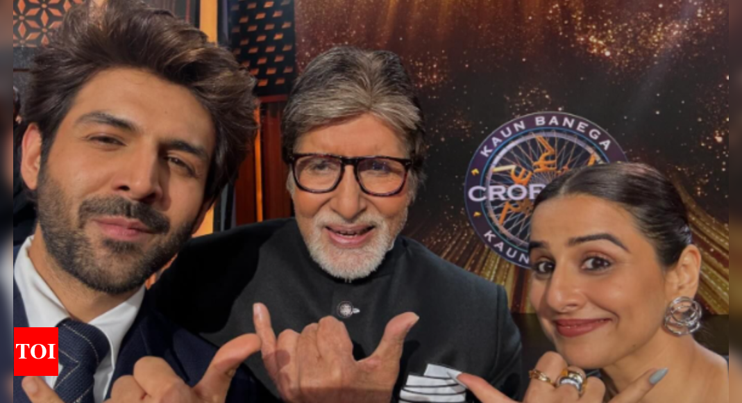 Kaun Banega Crorepati 16: Vidya Balan takes a fun test of Kartik Aaryan before entering the show; the latter says, ‘Abhi Vidya chahiye, Manjulika nahi!’ |