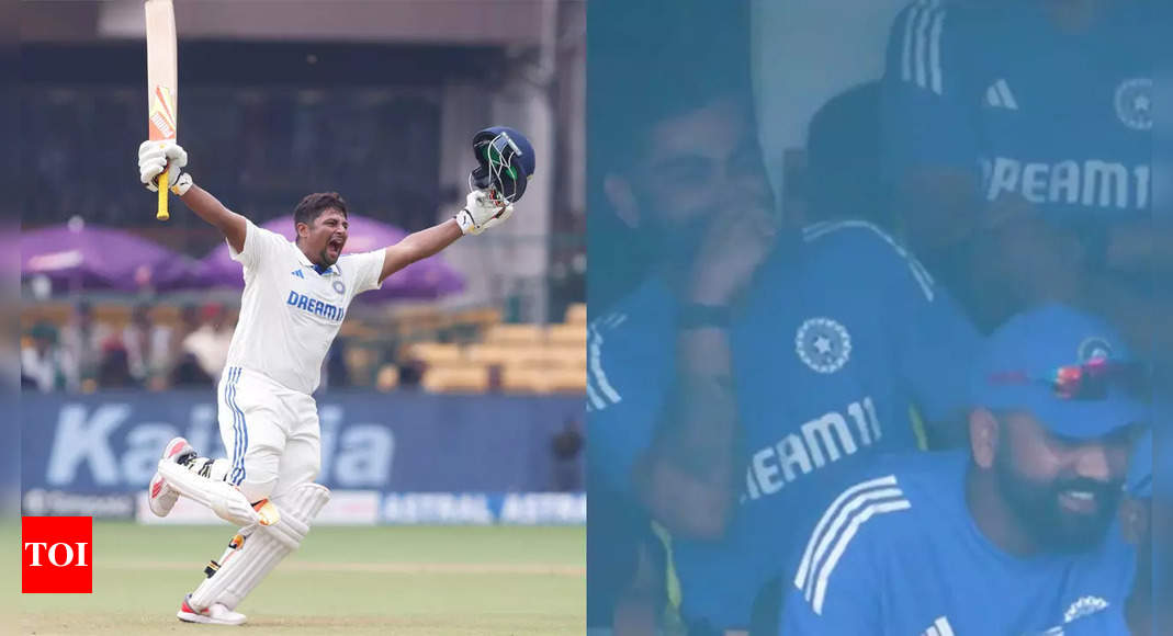 ‘Familiar faces, different years’: Sarfaraz Khan’s century celebration leaves Virat Kohli in splits. Watch