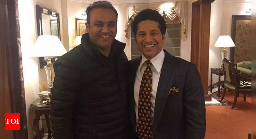 ‘Koi bhagne ki zarurat nahi’: Sachin Tendulkar teases Virender Sehwag with a witty birthday post | Cricket News