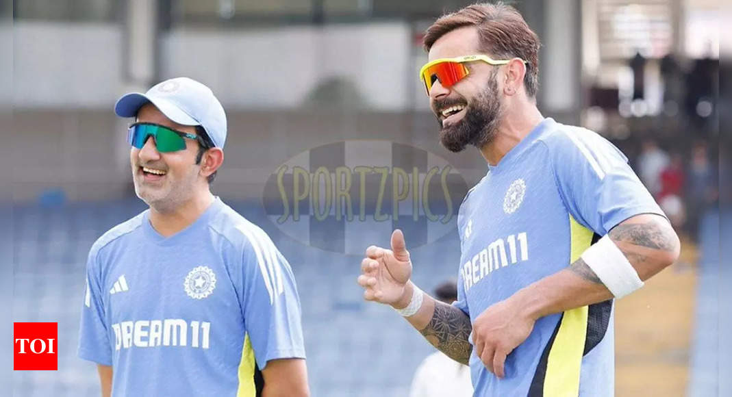 Virat Kohli, Gautam Gambhir share light moments during Team India’s net session ahead of Pune Test | Cricket News